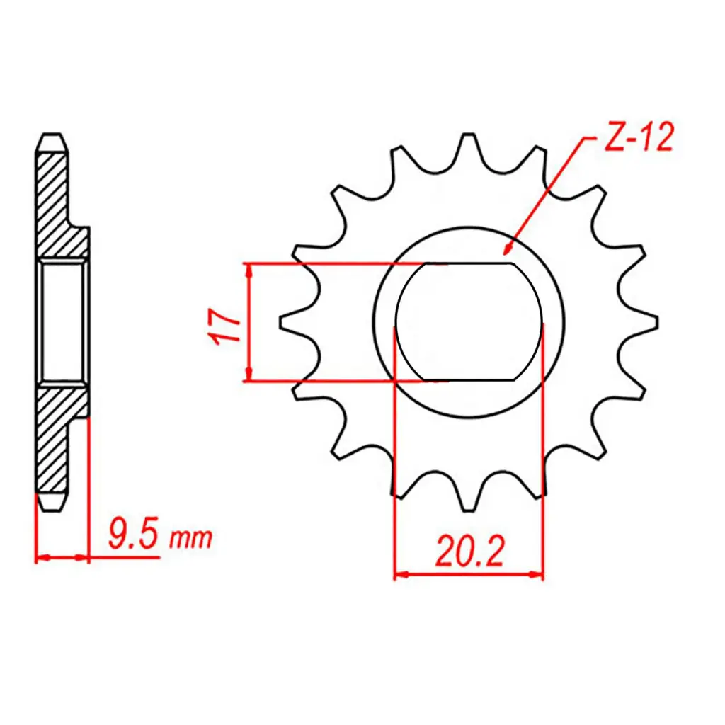 SPKT FRONT OE STEEL 10T #415