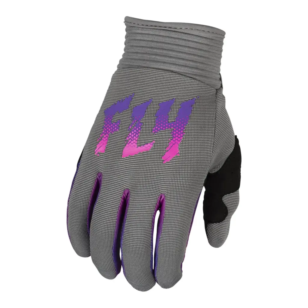 FLY Racing F-16 Motocross Gloves Youth Grey / Pink / Purple