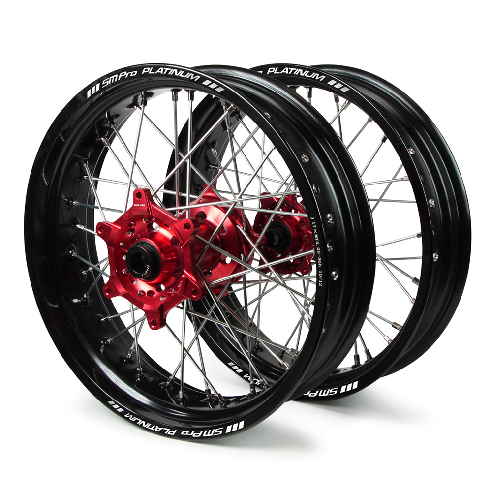 WHEEL SET COMPLETE SM PRO MOTARD HONDA CRF450R 17X3.5 FRONT 17X5.0 REAR HONDA CRF450R - Image 1
