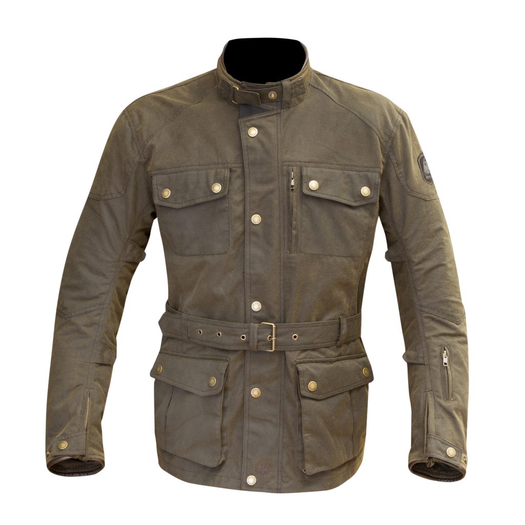 Merlin Atlow Wax Cotton Road Jacket Brown - Image 1