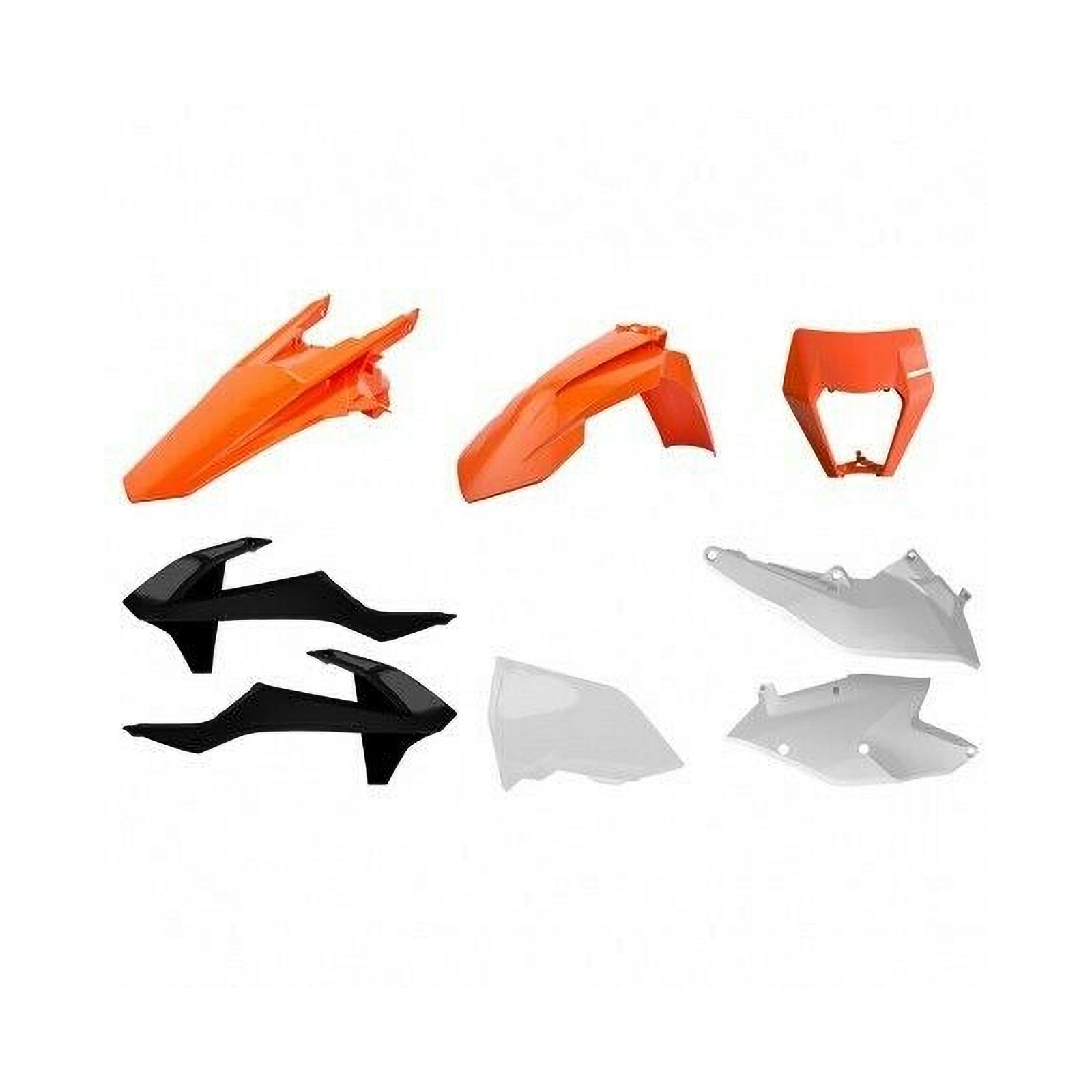 POLISPORT KIT KTM EXC/EXC-F 17-18 OEM ORG/BLK 2018 - Image 1