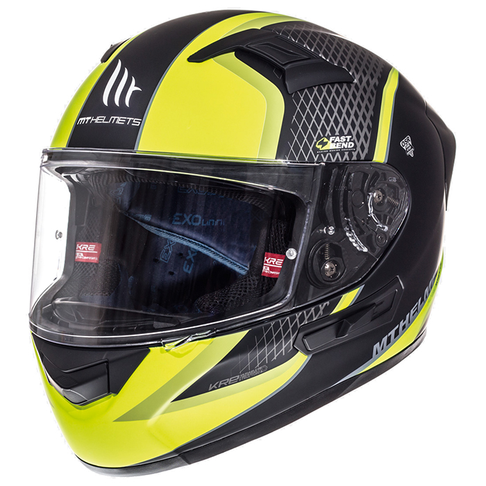 MT KRE SV Momentum Road Helmet Matte Black/Fluro - Image 1