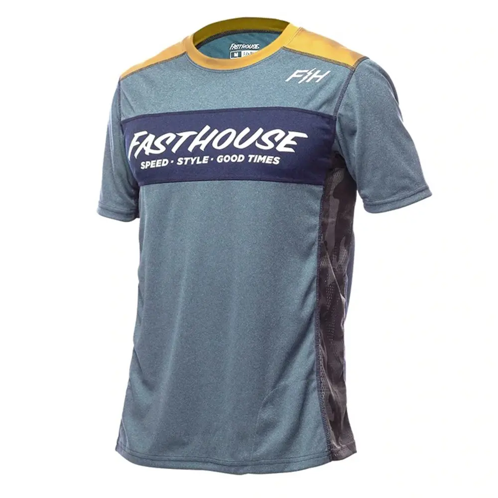 Fasthouse Acadia Short Sleeve Jersey Heather Indigo