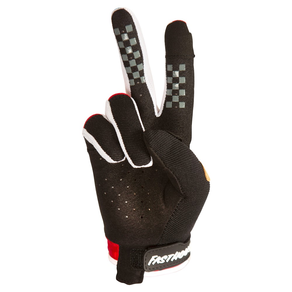 Fasthouse Speed Style Striper Motocross Gloves Red/Black - Image 2