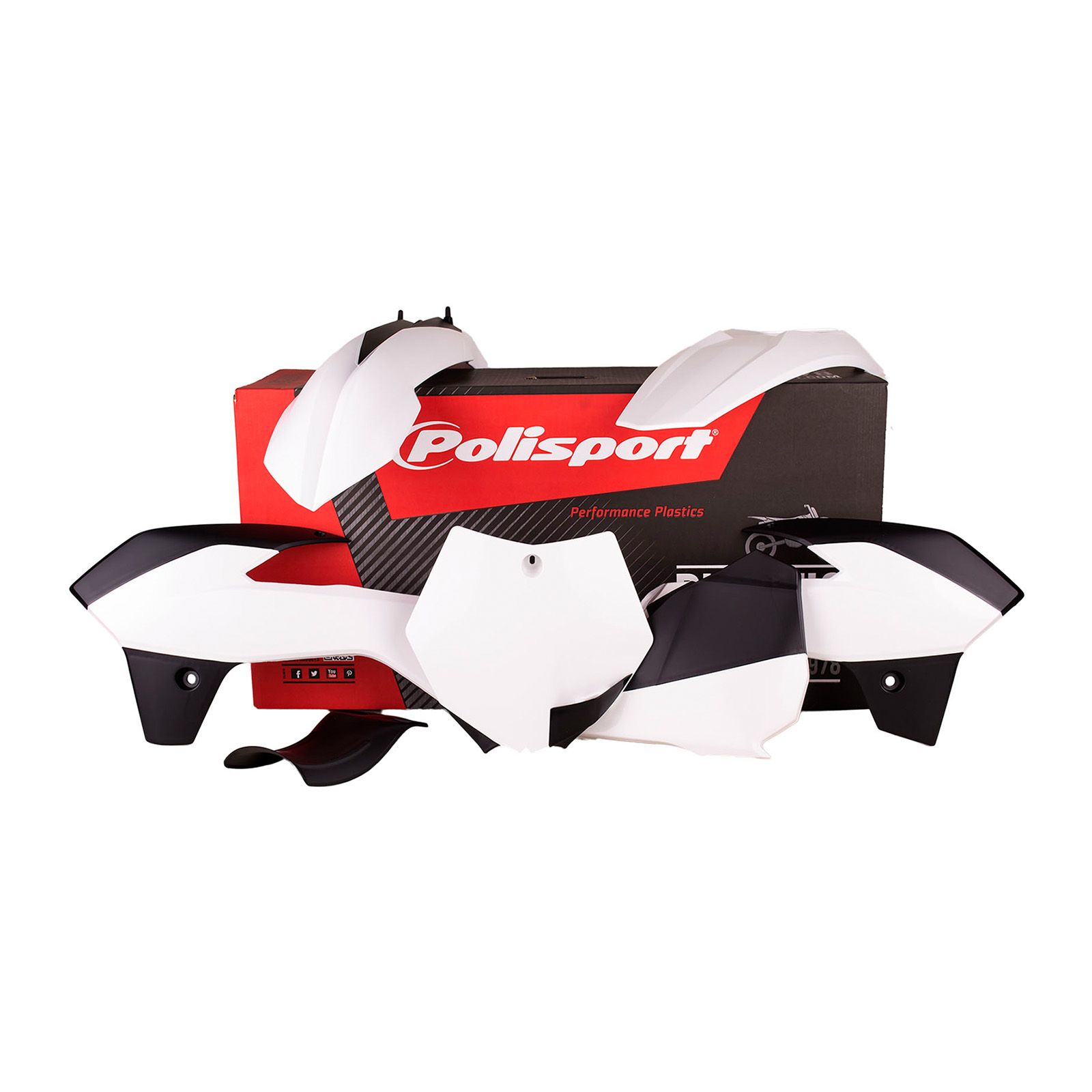POLISPORT MX KIT KTM 85 SX 13-17 WHITE - Image 1