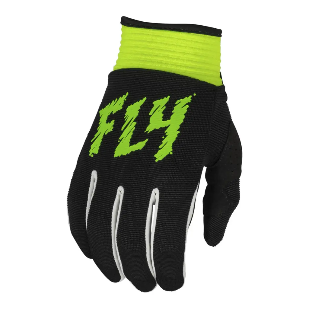 FLY Racing F-16 Motocross Gloves Youth Black / Neon Green