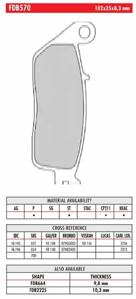 FERODO BRAKE BPADS