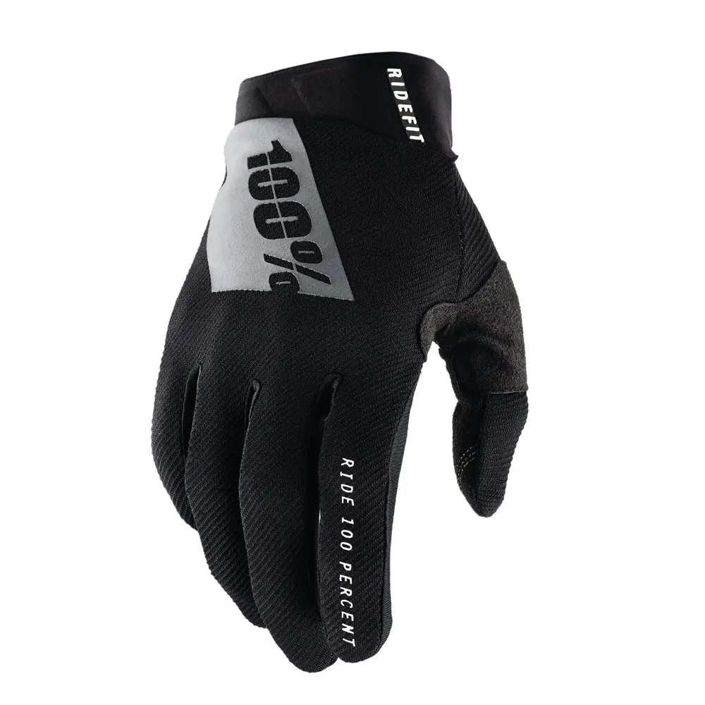 100% Ridefit Motocross Gloves Black/White