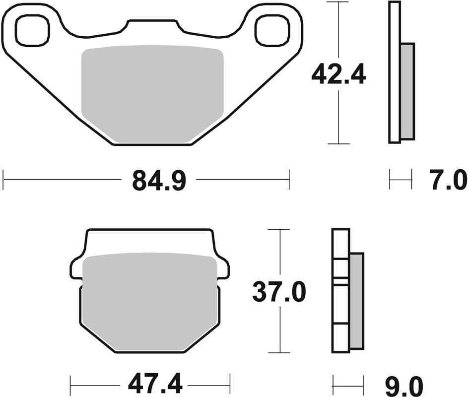 SBS 101MS Front/Rear Brake Pad - Image 1