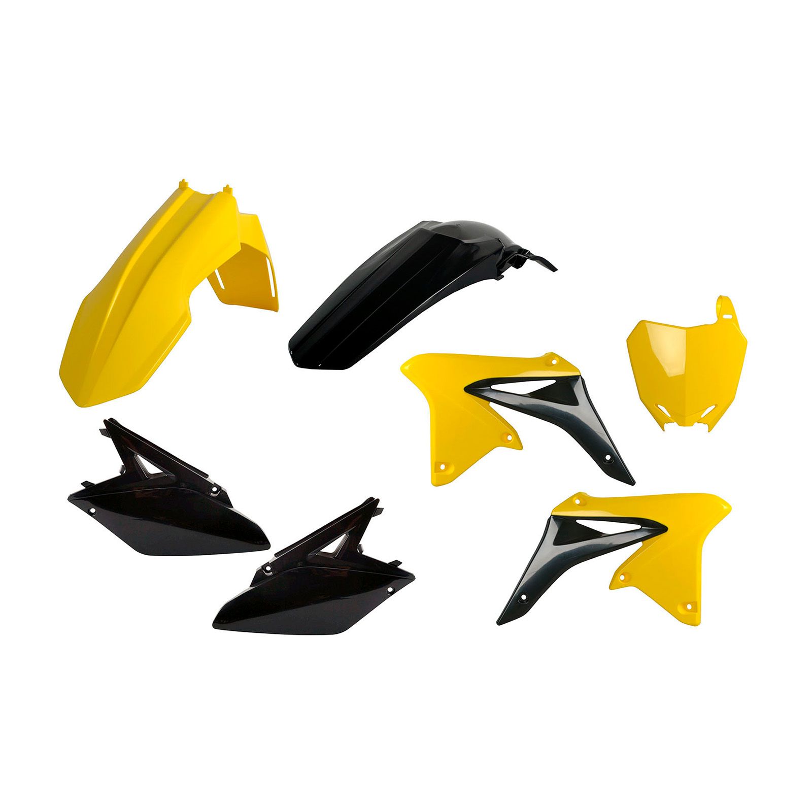 POLISPORT MX KIT SUZ RMZ250 10-18 YEL/BLACK - Image 1