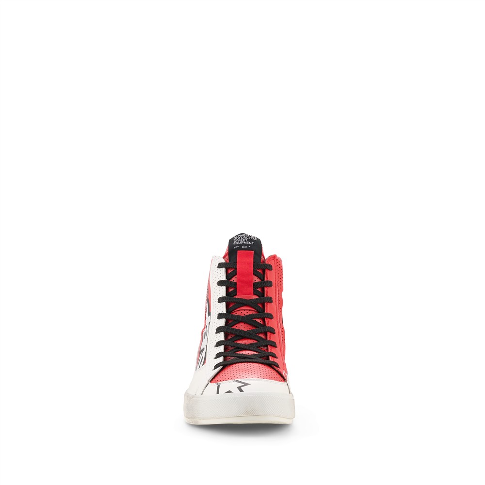 Stated Flair Shoes White/Bright Red 10/43 - Image 4