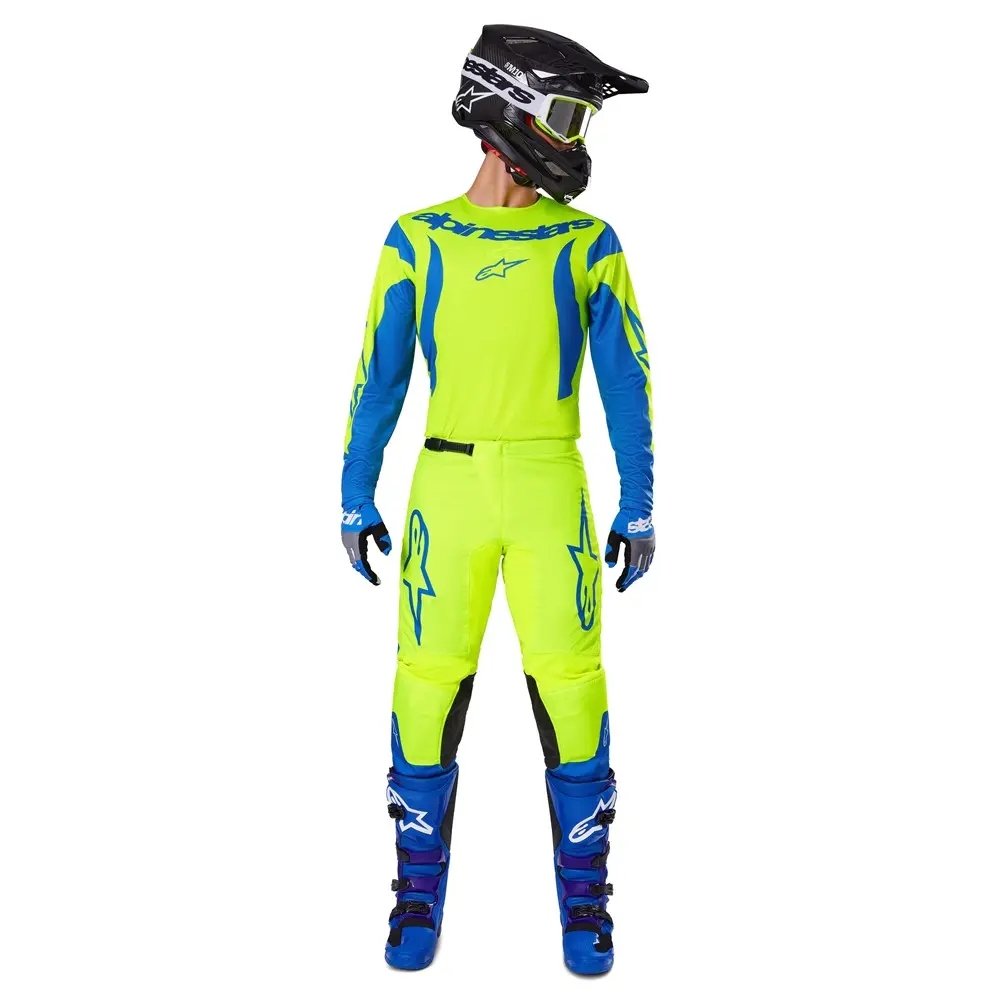 Alpinestars Fluid Haul Motocross Pants Yellow Fluoro/Blue
