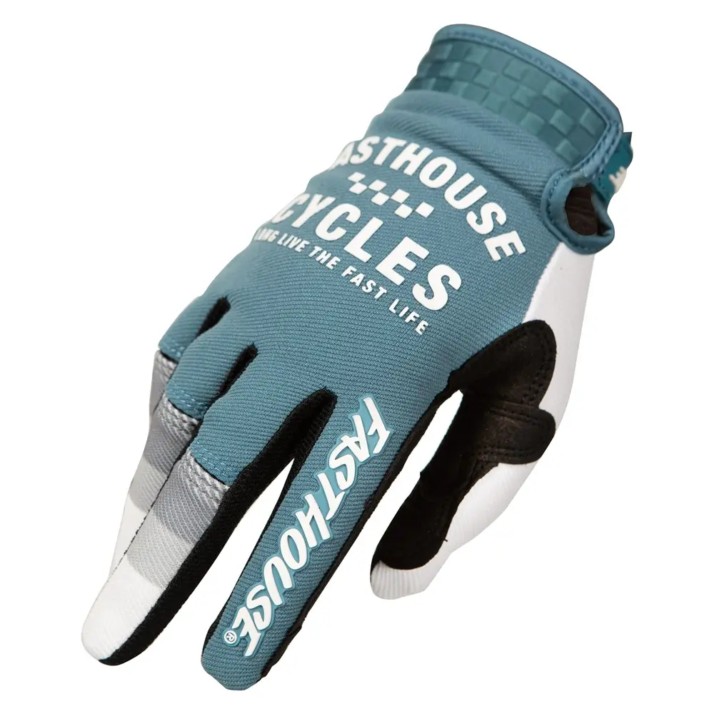 Fasthouse Speed Style Pacer Motocross Gloves Slate/White