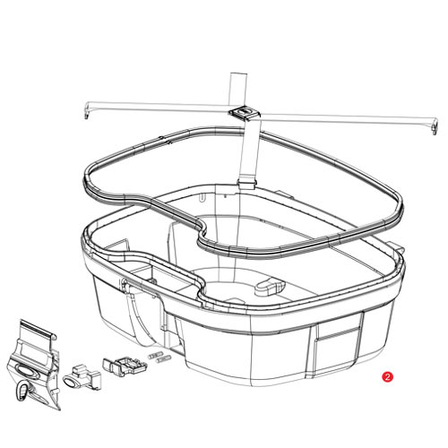 TRK35N/TRK35B ASSEMBLED BOTTOM SHELL - NLA - Image 1
