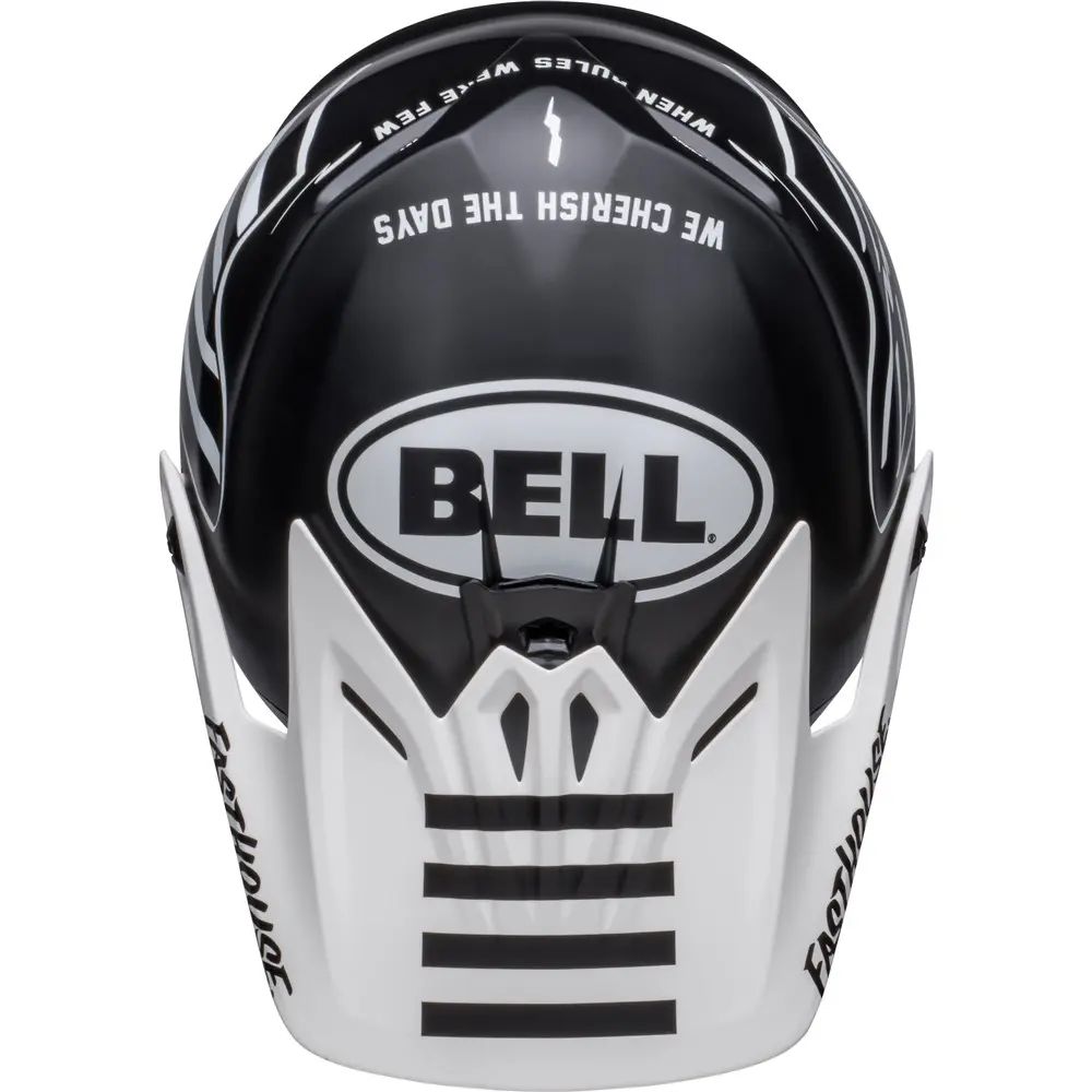 Moto-9 Youth Fasthouse Flying Colours Matte Black/White L/XL