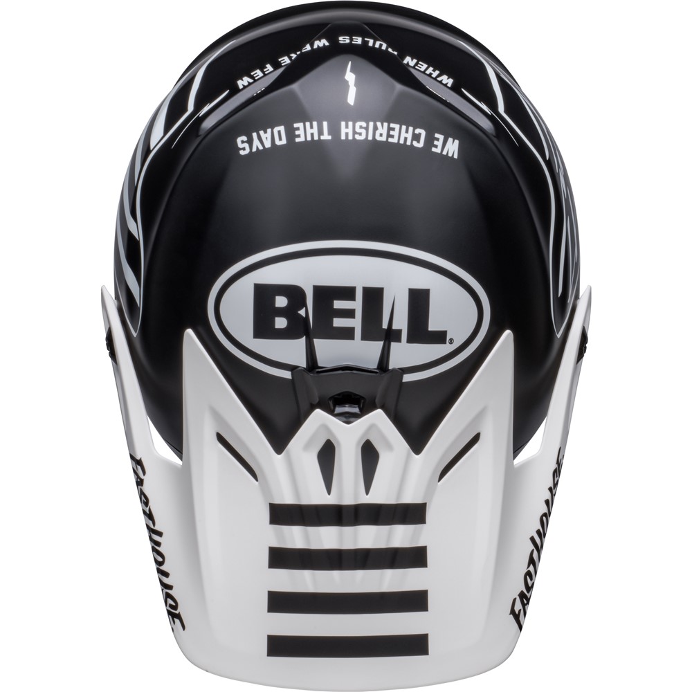 Moto-9 Youth Fasthouse Flying Colours Matte Black/White L/XL - Image 4