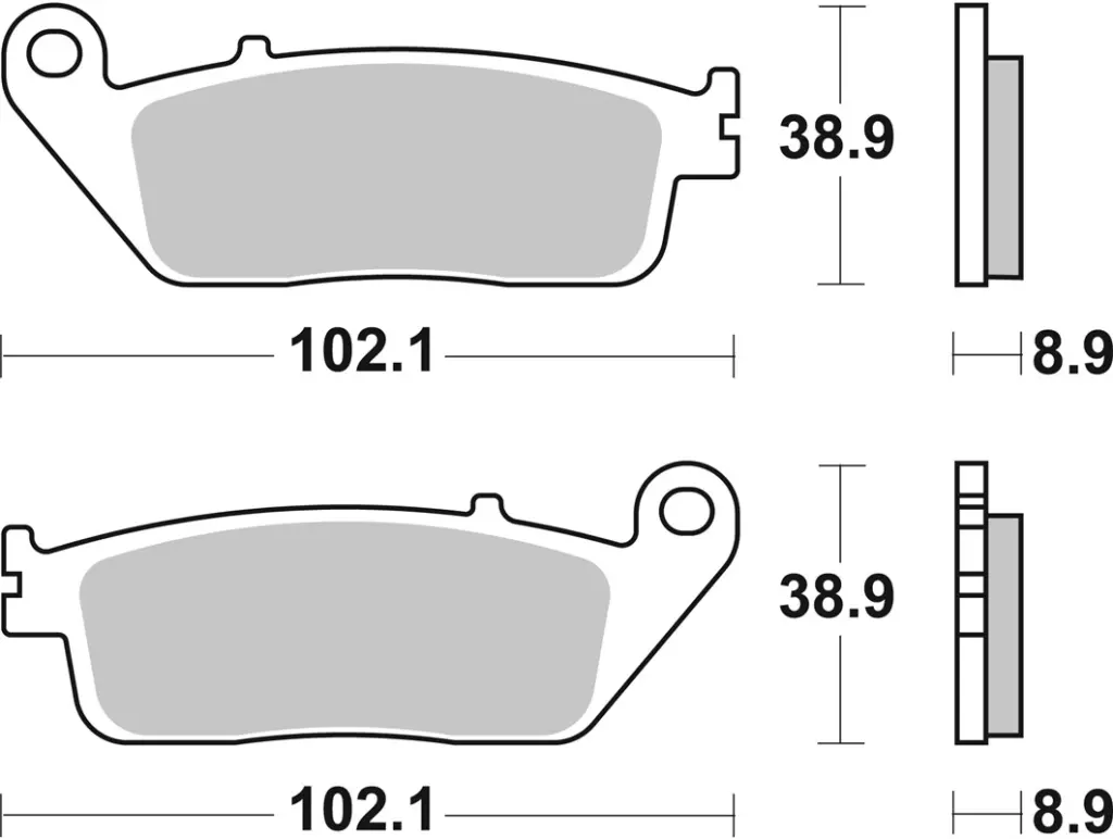 SBS 184MS Front/Rear Brake Pads