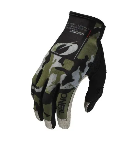 Oneal Mayhem Camo Motocross Gloves Black/Green