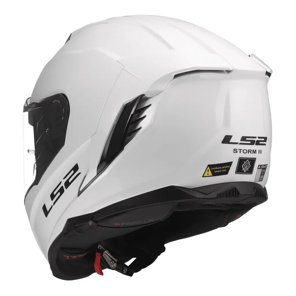 LS2 FF818 Storm III Road Helmet Solid Gloss White