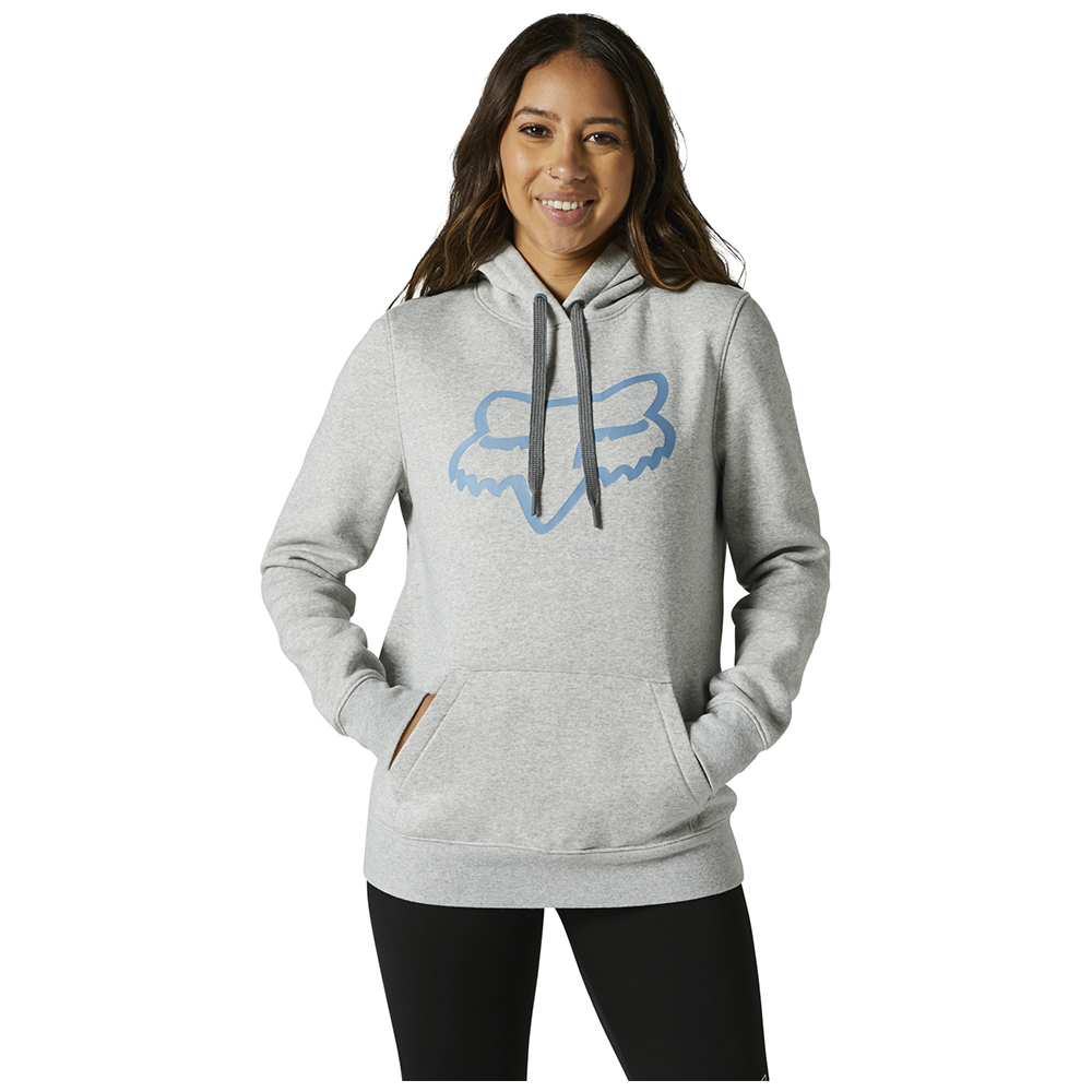 Fox Womens Boundary Pullover Fleece Hoody Light Heather - Image 1