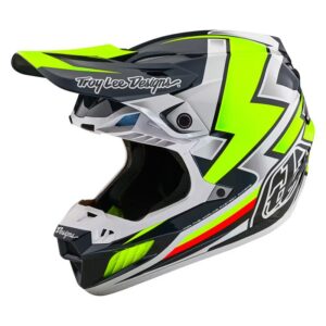 Troy Lee Designs SE5 Composite Ever Motocross Helmet Grey/Yellow - Image 2
