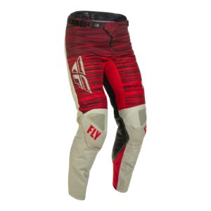 Fly Kinetic Wave Motocross Pants Light Grey/Red - Image 1