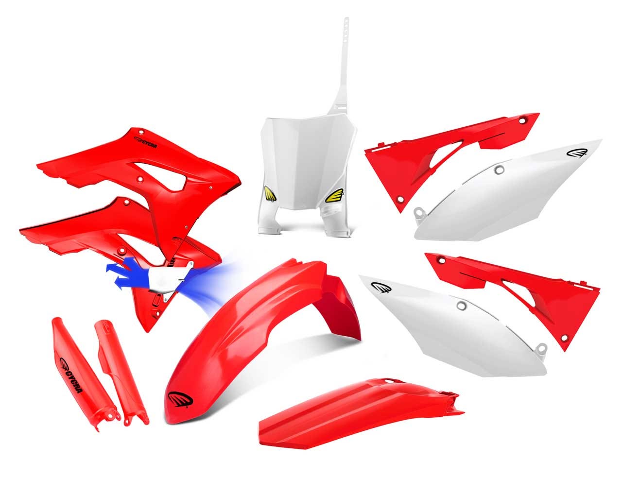 2017-18 CRF 450R HONDA FULL BODY KIT - OEM COLOR - Image 1