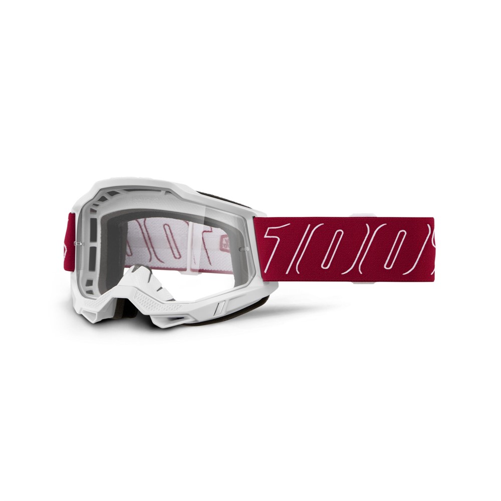 100% Accuri 2 Motocross Goggles Redline - Clear Lens - Image 1