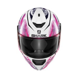 Shark D-SKWAL 2 Shigan Road Helmet White/Black/Violet - Image 3