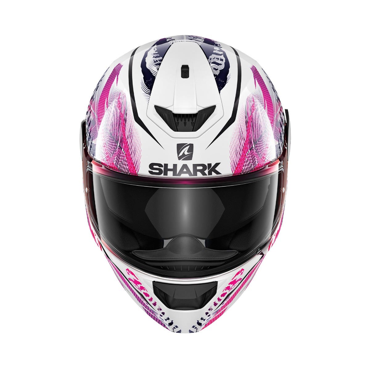 Shark D-SKWAL 2 Shigan Road Helmet White/Black/Violet - Image 3