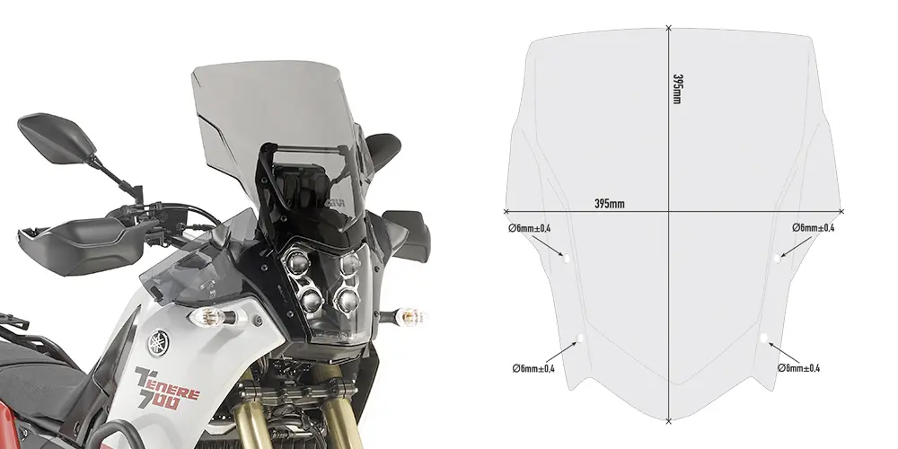 SIDE RACK ONE-FIT (NEEDS BOX KIT) YAMAHA TENERE 700 '19->