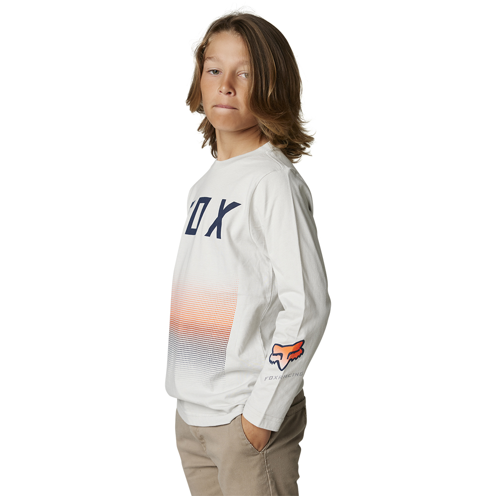 Fox FGMNT Long Sleeve Tee Youth Light Grey - Image 2
