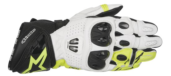 Gloves Alpinestars GP Pro R2 Black/White/Yellow - Image 1
