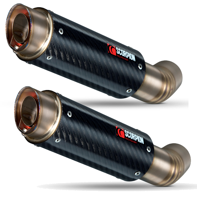 Kawasaki Z1000 10-13 RP1-GP Slip-on Pair Carbon - Image 2
