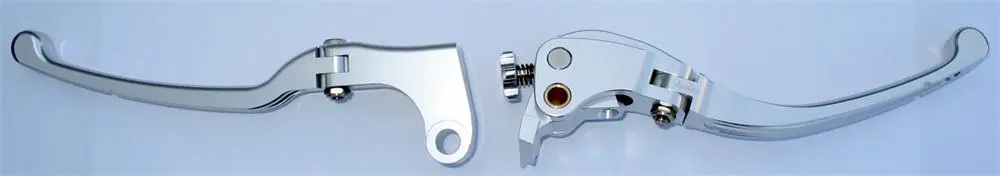 CNC LEVER BLADE PAIR L & R YAMAHA YZF R1 98-09 - SILVER - NLA