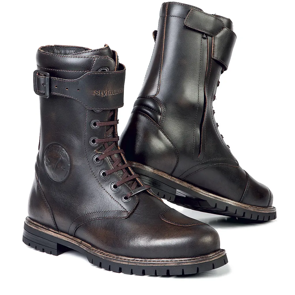 Road Boots Stylmartin Rocket Cafe Racer Brown