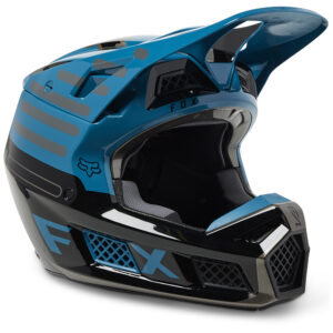 Fox V3 RS Ryaktr MIPS ECE Motocross Helmet Maui Blue - Image 1