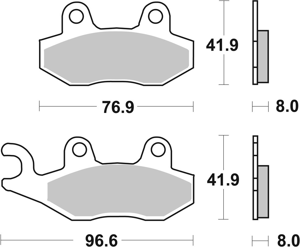 SBS 611RSI Front/Rear Brake Pads - Image 1