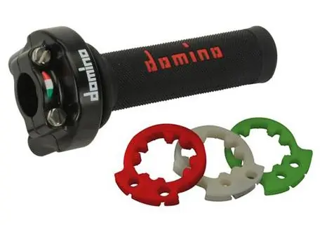 RACE THROTTLE/GRIPS ALU BLACK 3 STROKE RINGS XM2 2 CABLE DESMO