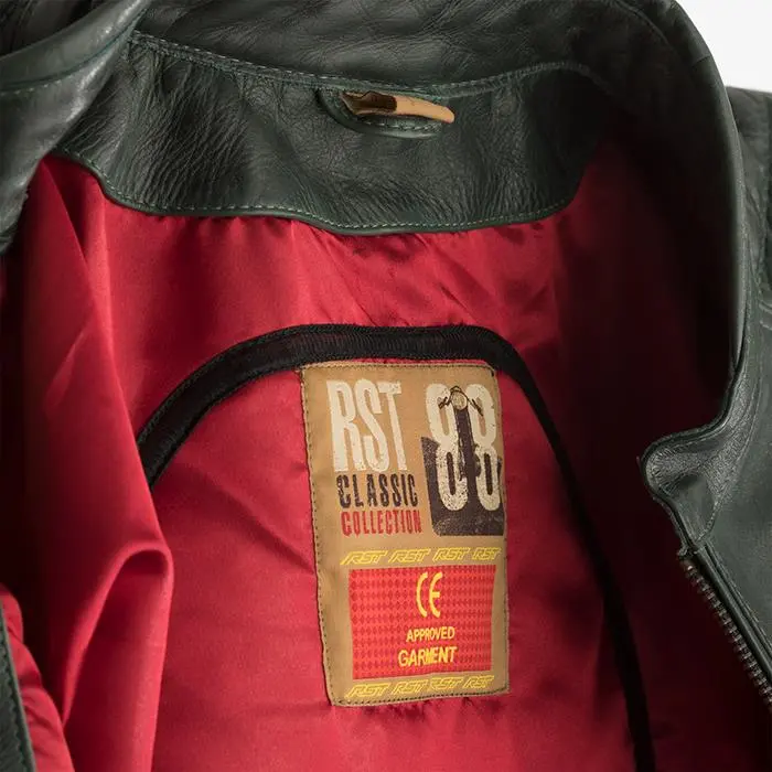 Leather Jacket RST IOM TT Hillberry Green