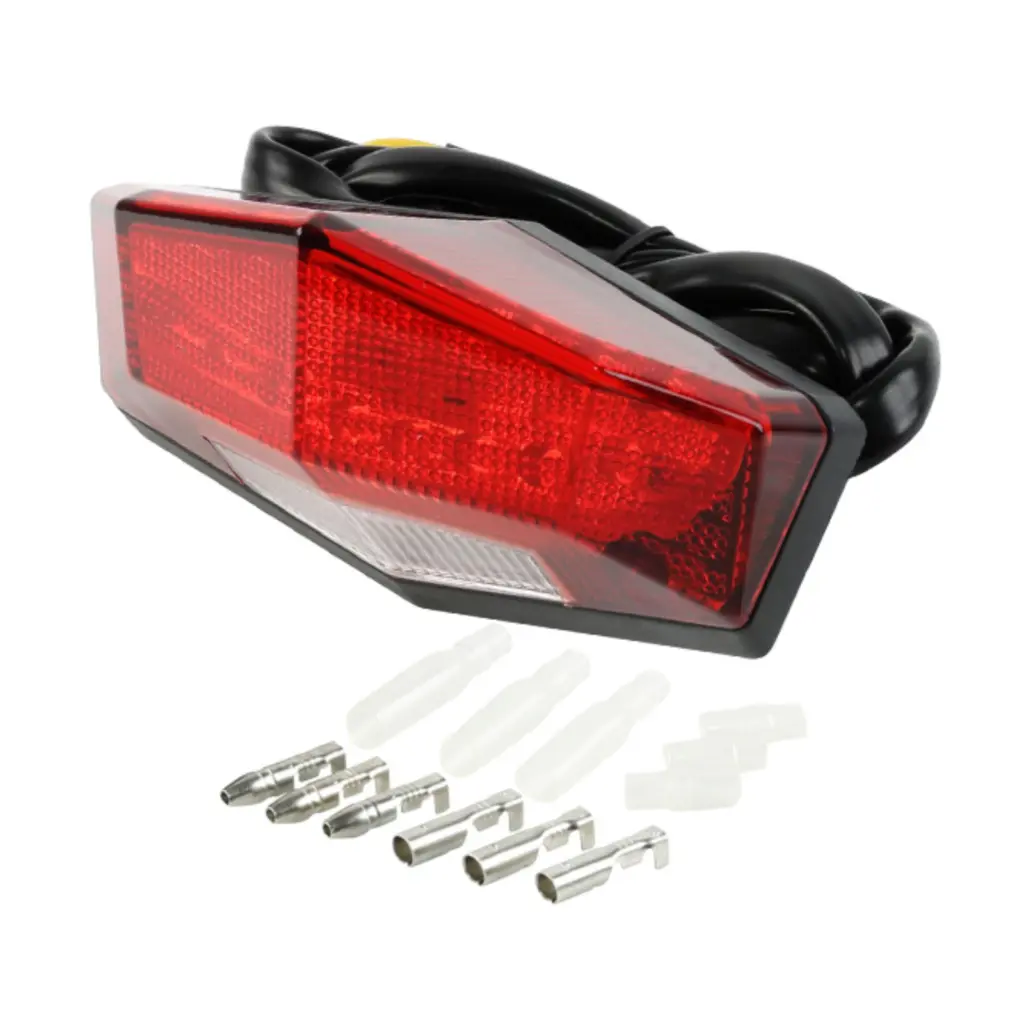 DRC "EDGE2" TAIL LIGHT RED-LENS