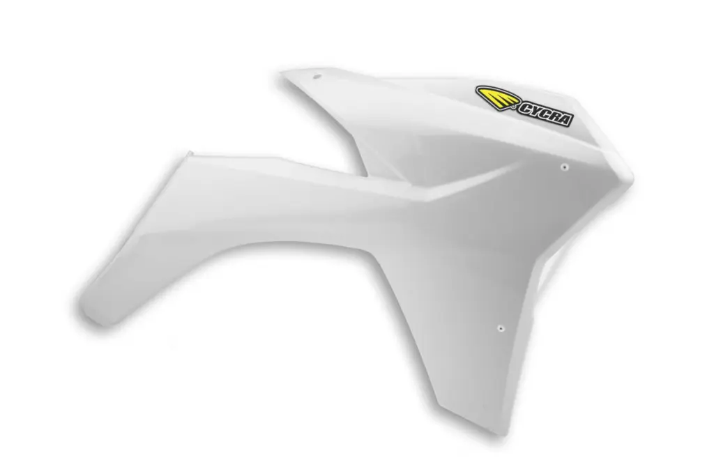 PF RAD SHROUD WHT KTM 11-12 AL