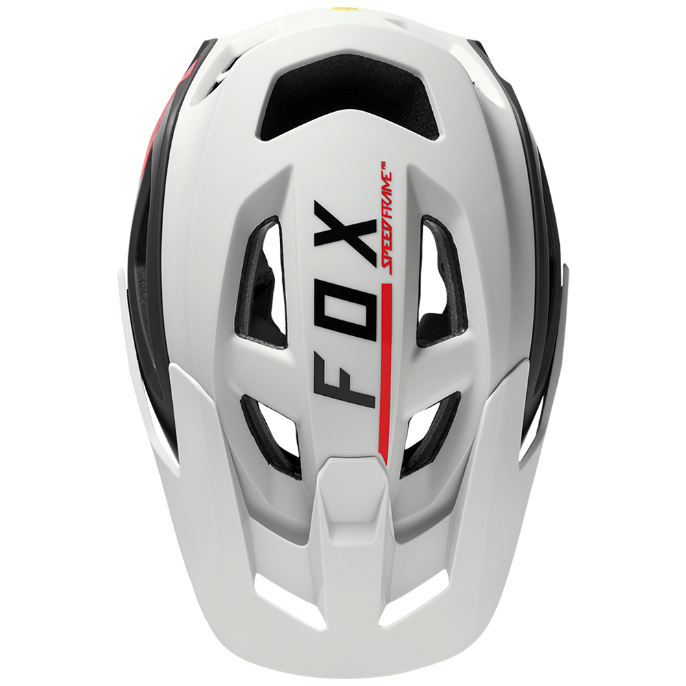 Fox Speedframe Pro Blocked Mips Bike Helmet White/Black - Image 4