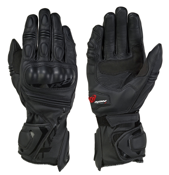 Ixon RS TEMPO Sport Leather Road Gloves Black - Image 1
