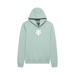 Fox Head Fleece Pullover Hoodie Ladies Arctic Blue - Image 1