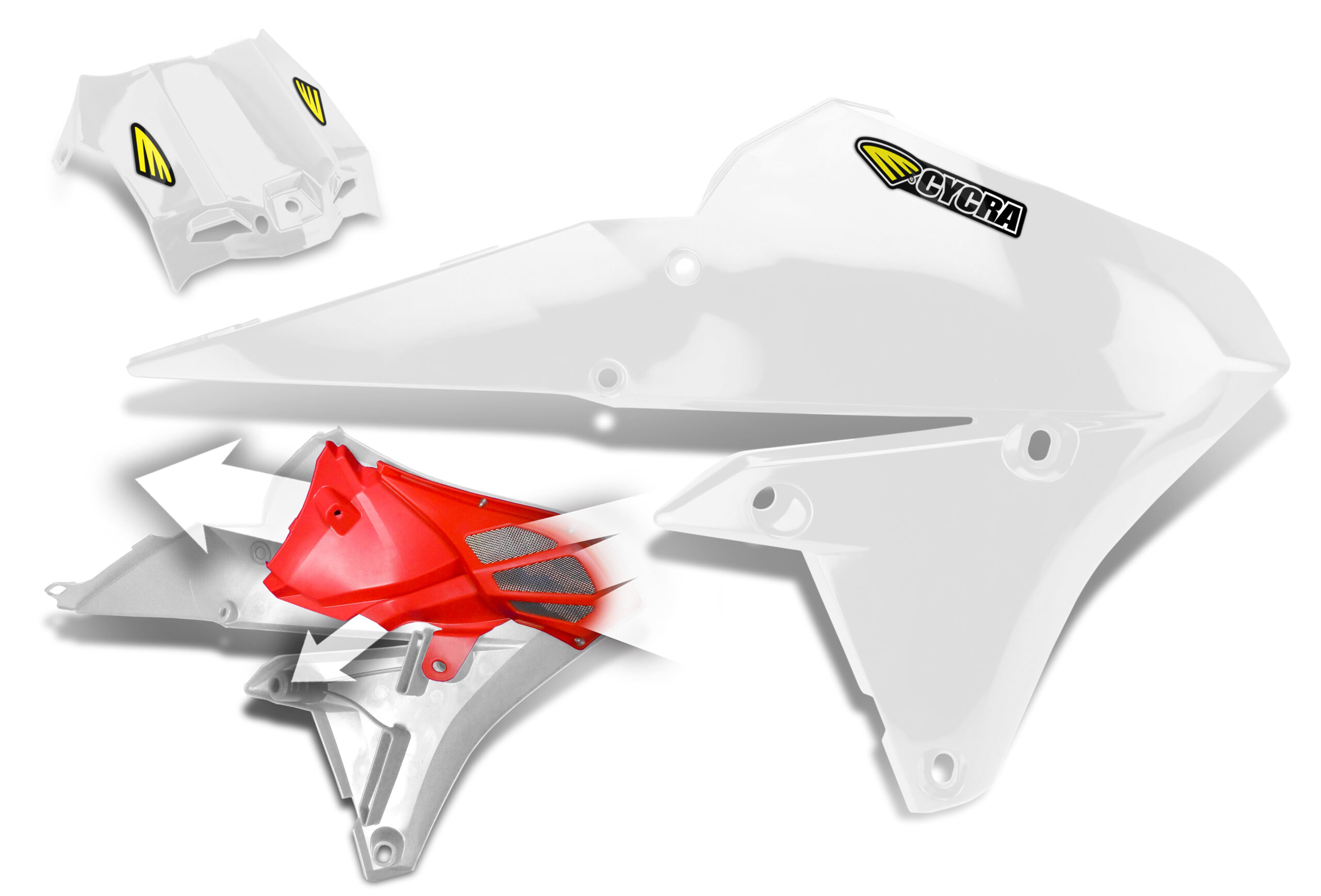 PF SHROUD WR250F YZFX 14-16 WH - Image 1