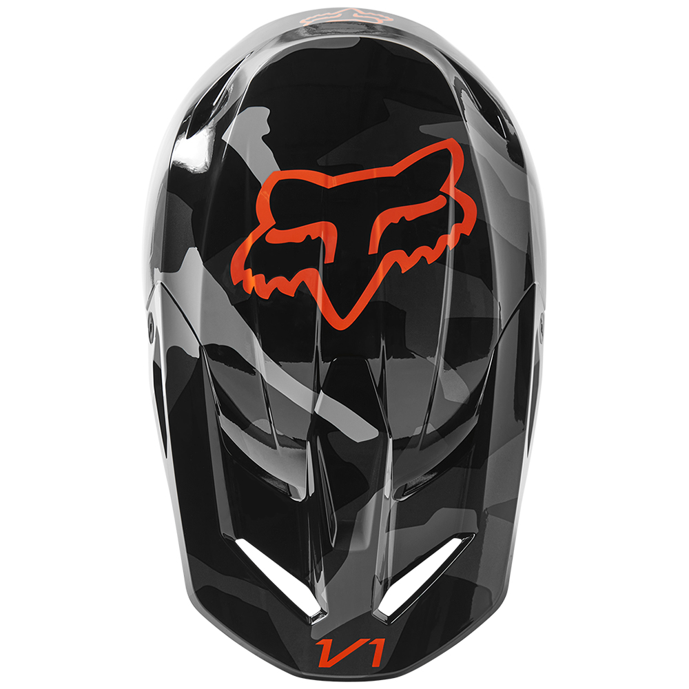 Fox V1 BNKR MIPS ECE Motocross Helmet Grey Camo - Image 4