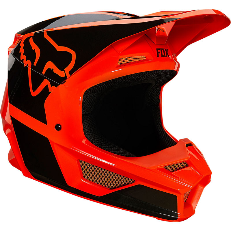 Motocross Helmet Fox V1 Revn Fluro Orange - Image 1