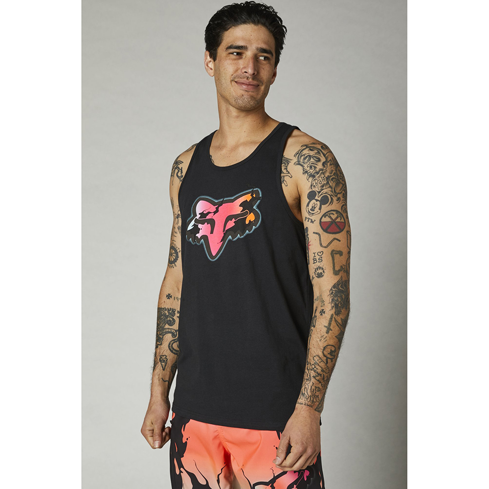 Fox Pyre Tank Top Black - Image 1