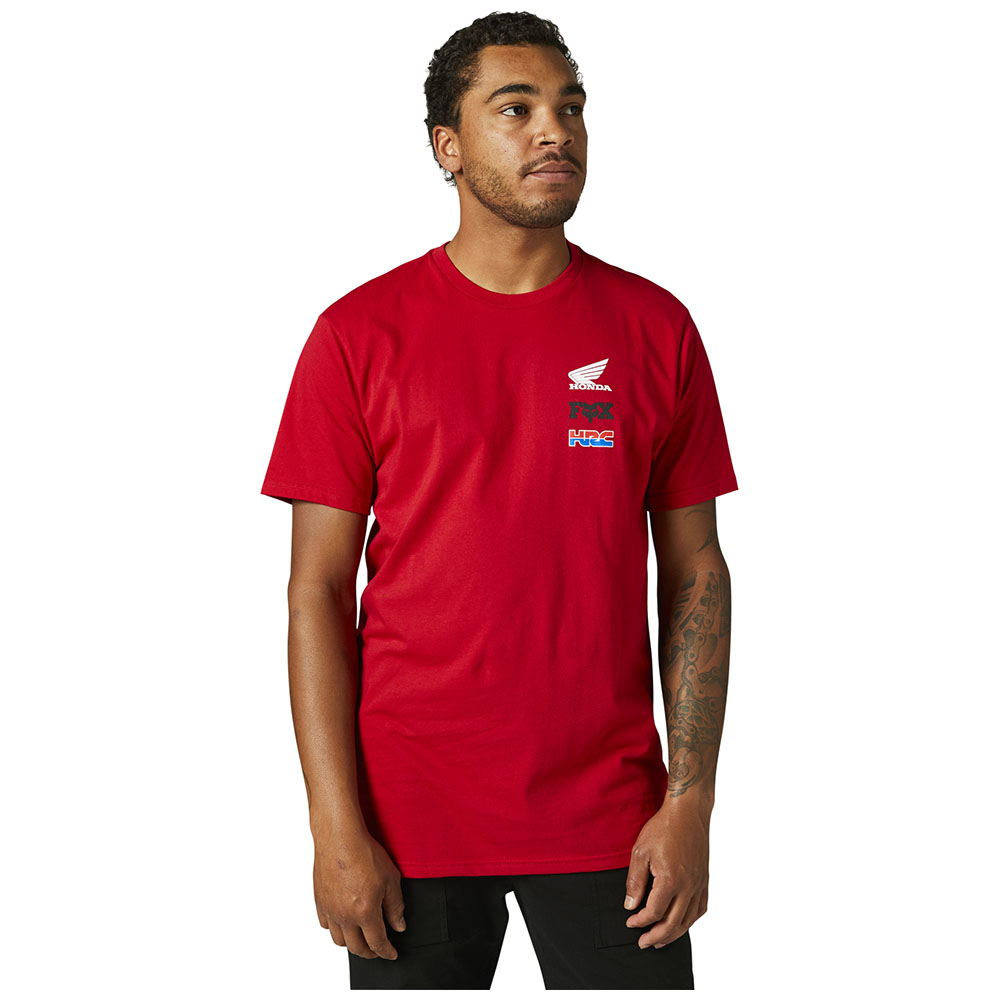 Fox Honda Wing Premium Tee Flame Red - Image 1